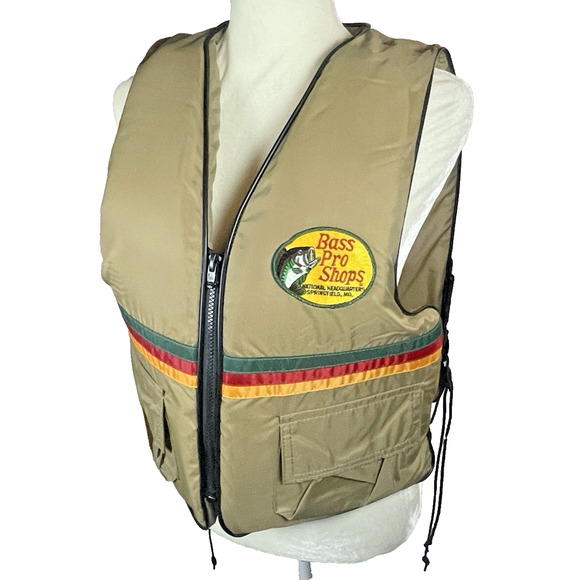 Bass Pro Shops Flotation Device Adult Vtg Life Jacket Type III (Chest 30-52 In) - Picture 1 of 12